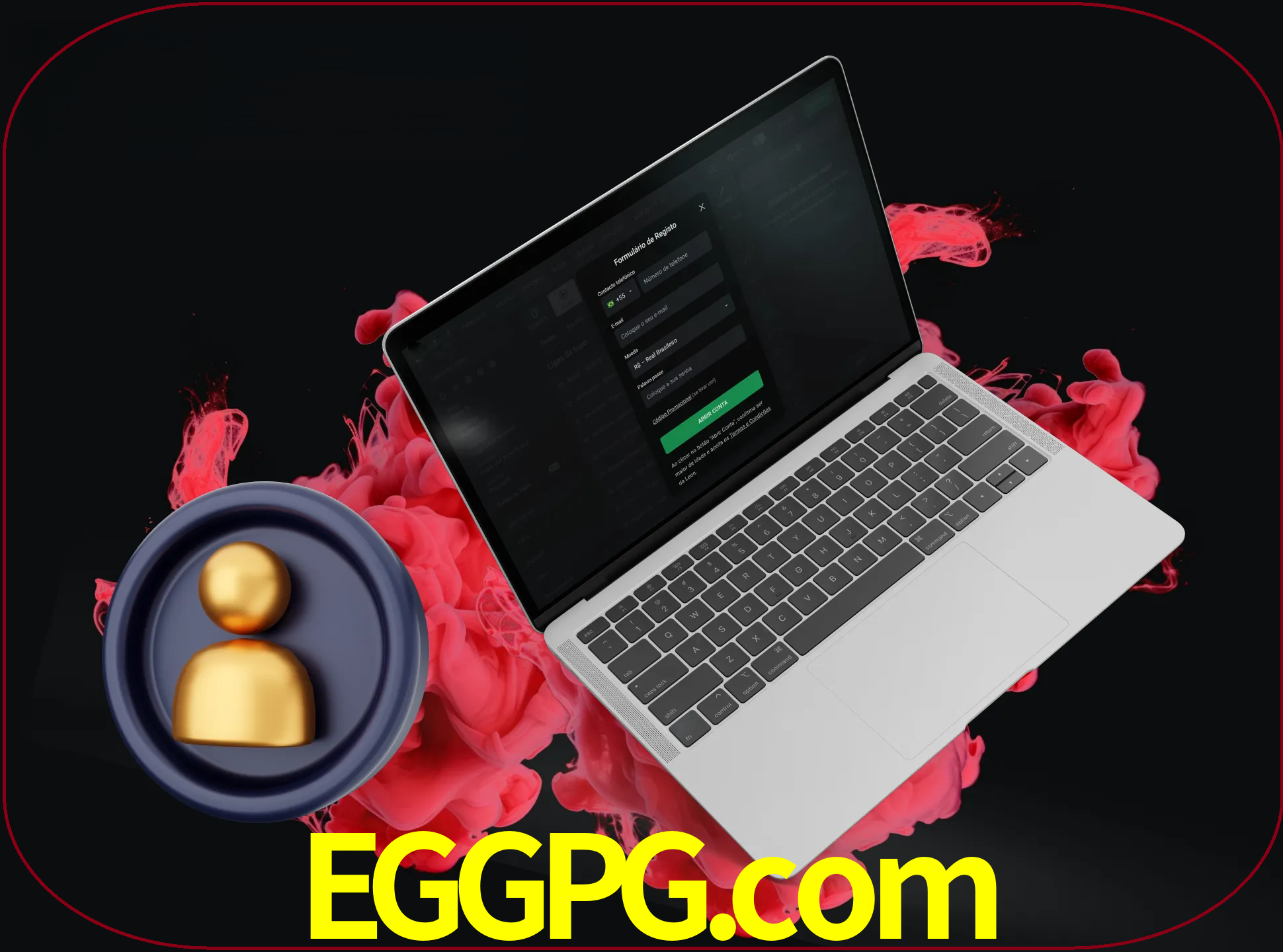 No cabeçalho do site eggpg, clique no botão que o levará a um formulário especial onde terá de introduzir as suas informações actuais.